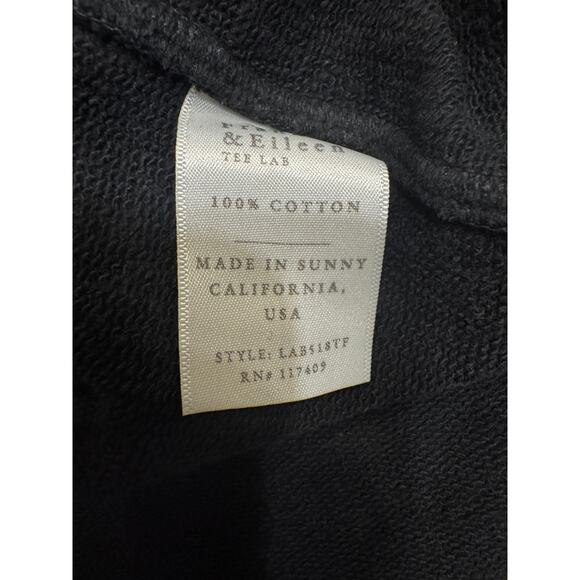 Frank & Eileen “Effie” Funnel Neck Capelet – Black Cotton – Made in USA-L/XL - Picture 7 of 7